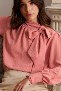 Polín Et Moi Blusas-Blusa de laçada Belvia Subiu