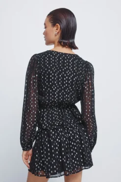 Springfield Blusas-Blusa de lurex com cós elástico preto