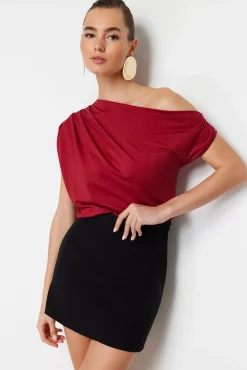 Trendyol Blusas-Blusa de malha estampado