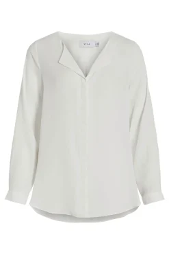 Vila Blusas-Blusa de manga comprida Branco