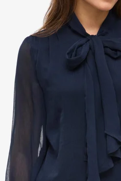 Vila Blusas-Blusa de manga comprida Azul