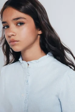 Springfield Kids Malhas|Blusões-Blusa de manga comprida para menina azul