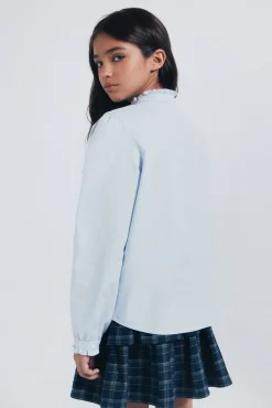 Springfield Kids Malhas|Blusões-Blusa de manga comprida para menina azul