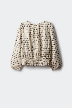 Springfield Kids Malhas|Blusões-Blusa de manga comprida para menina branco