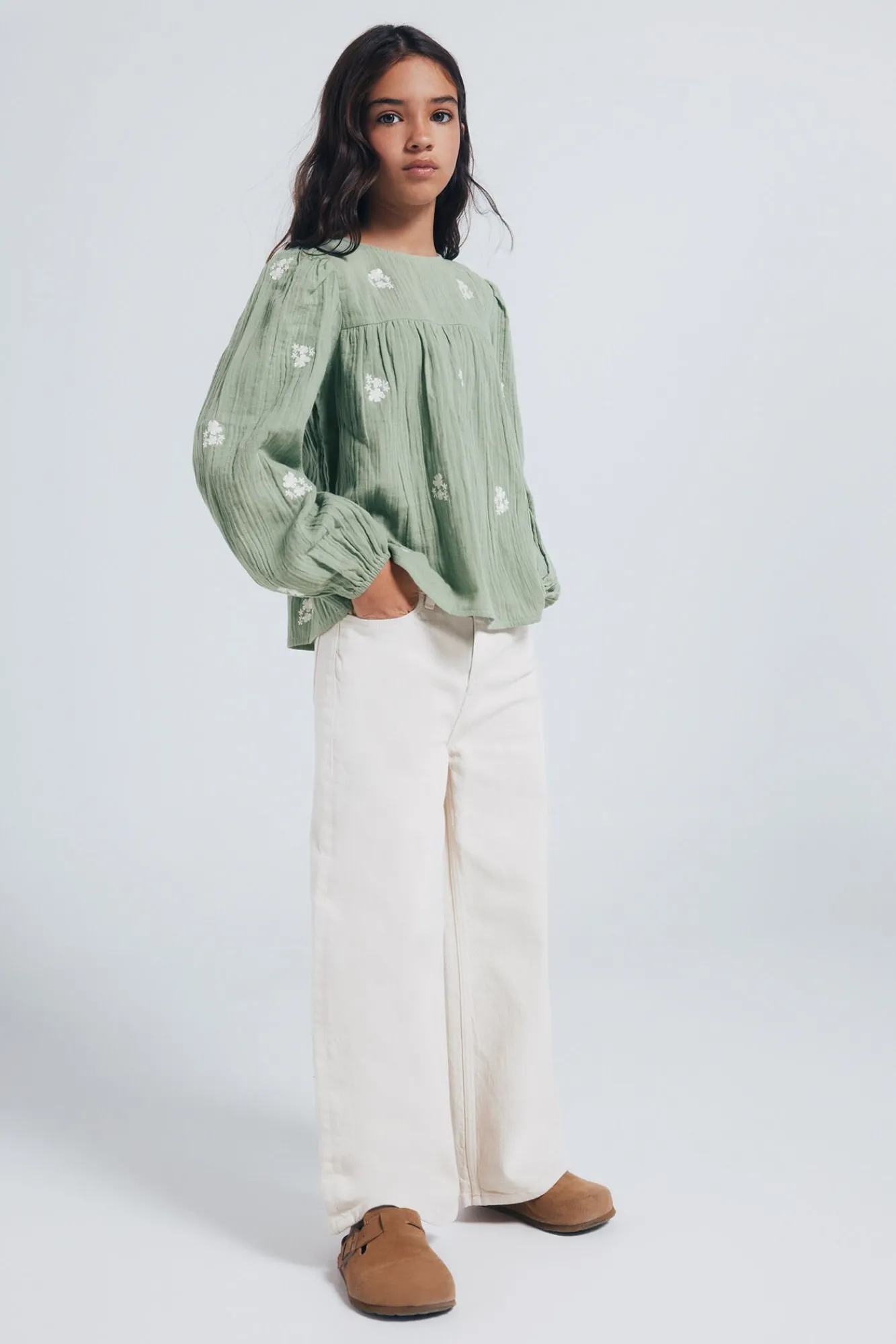 Springfield Kids Malhas|Blusões-Blusa de manga comprida para menina verde