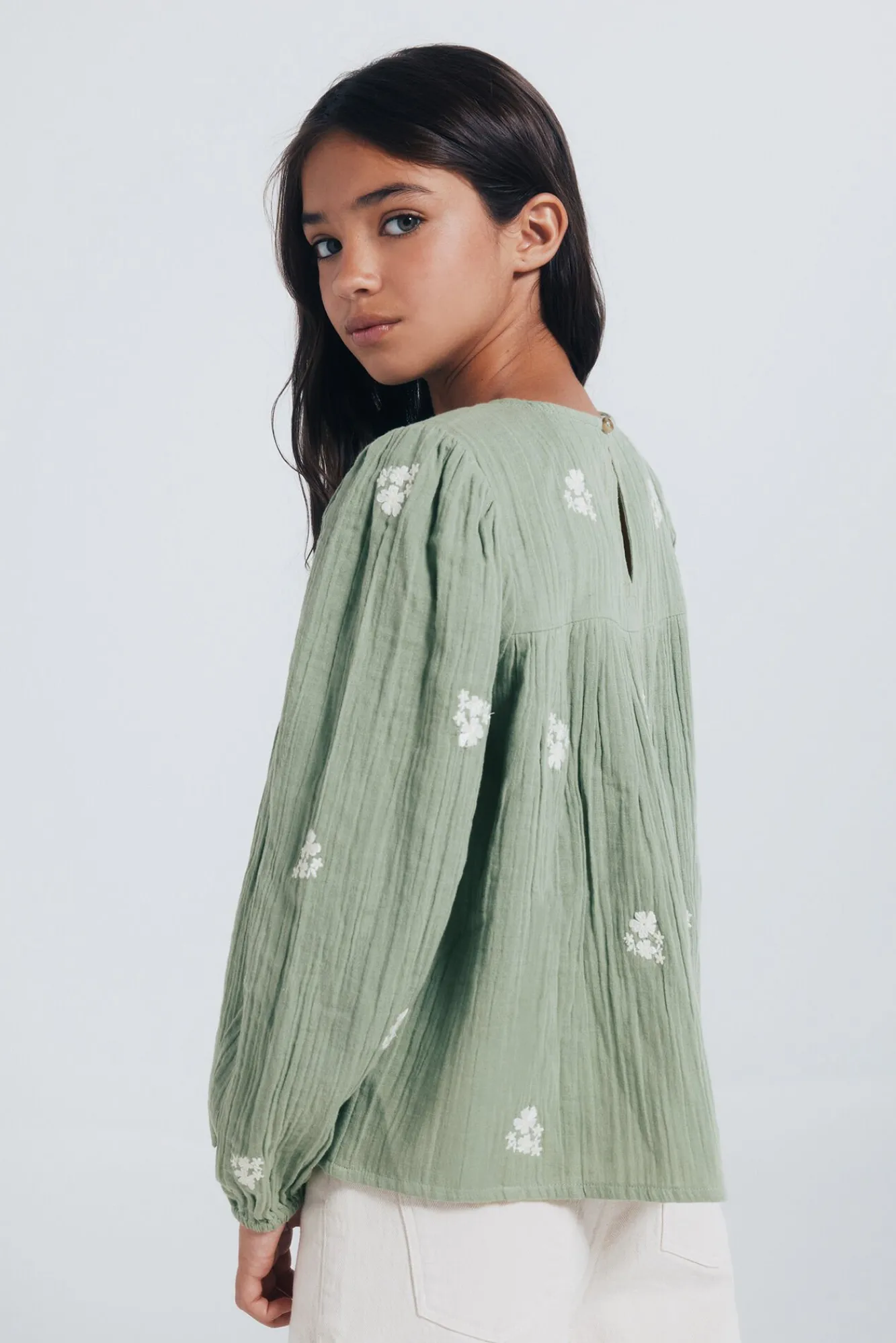 Springfield Kids Malhas|Blusões-Blusa de manga comprida para menina verde