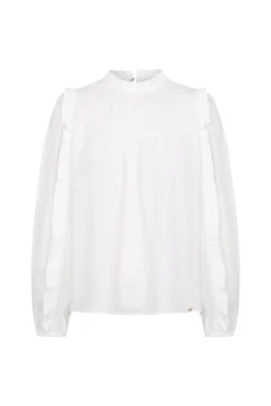 Pedro del Hierro Blusas-Blusa de renda com babados Ecru