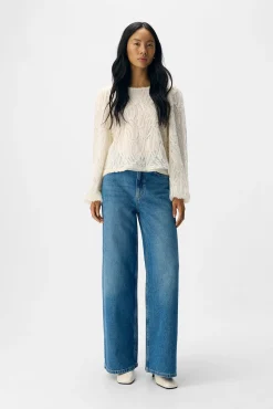 Object Blusas-Blusa de tecido texturizado Branco