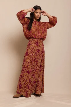 Slowlove Blusas-Blusa estampada fluida Multicolorido