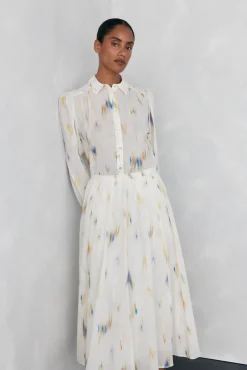 Pedro del Hierro Blusas-Blusa estampada solta V&aacute;rios