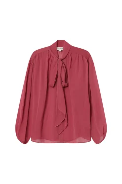 Grace & Mila Blusas-Blusa esvoaçante com laçada Subiu