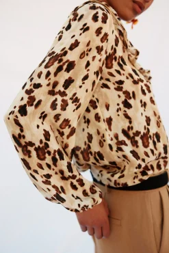 Cortefiel Blusas-Blusa folhos Multicolorido