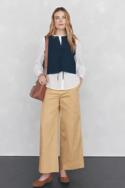 Pedro del Hierro Blusas-Blusa lisa e solta Branco