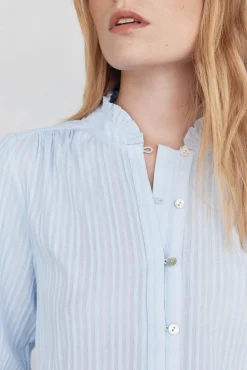 Pedro del Hierro Blusas-Blusa lisa e solta Azul