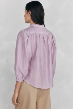 Pedro del Hierro Blusas-Blusa lisa e solta P&uacute;rpura