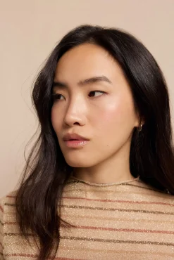 Slowlove Blusas-Blusa listrada de lurex Multicolorido