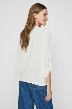 Vila Blusas-blusa manga 3/4 Branco