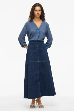 Vila Blusas-blusa manga 3/4 Azul