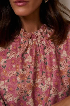 Polín Et Moi Blusas-Blusa Minna com babados Subiu