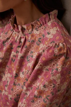 Polín Et Moi Blusas-Blusa Minna com babados Subiu