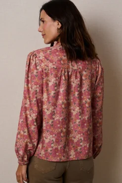 Polín Et Moi Blusas-Blusa Minna com babados Subiu