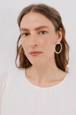 Cortefiel Blusas-Blusa plissada Branco