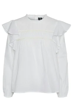 Vero Moda T-Shirts-Blusa plumeti com top Branco