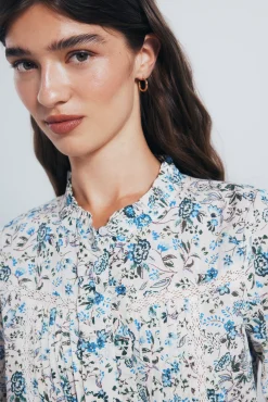 Springfield Blusas-Blusa plumetti laço azul