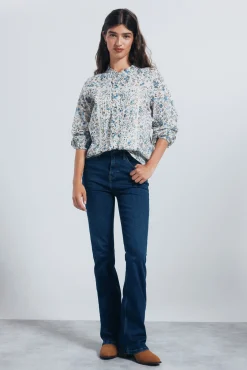 Springfield Blusas-Blusa plumetti laço azul