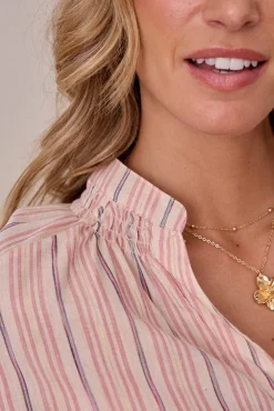 Polín Et Moi Blusas-Blusa riscas de lurex Subiu