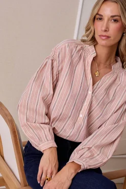 Polín Et Moi Blusas-Blusa riscas de lurex Subiu