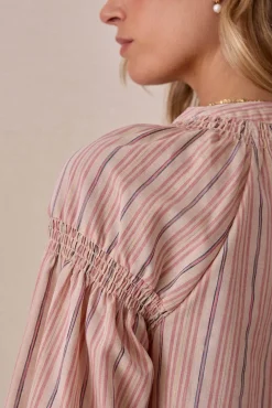 Polín Et Moi Blusas-Blusa riscas de lurex Subiu