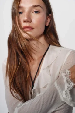 High Spirits Blusas-Blusa Twisty bege