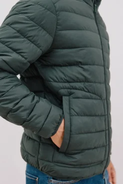 Cortefiel Casacos|Sobretudos-Blusão acolchoado ultralight Verde