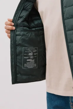 Cortefiel Casacos|Sobretudos-Blusão acolchoado ultralight Verde