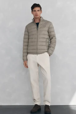 Pedro del Hierro Casacos|Sobretudos-Blusão acolchoado ultralight Beige