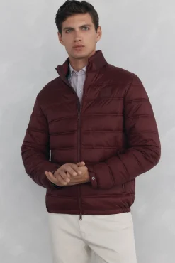 Pedro del Hierro Casacos|Sobretudos-Blusão acolchoado ultralight Bordeaux