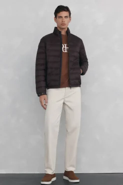 Pedro del Hierro Casacos|Sobretudos-Blusão acolchoado ultralight Marrom