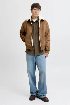 Jack & Jones Casacos-Blusão bomber clássica Castanho