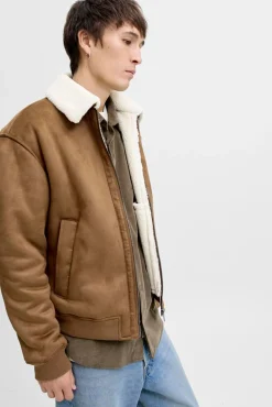 Jack & Jones Casacos-Blusão bomber clássica Castanho