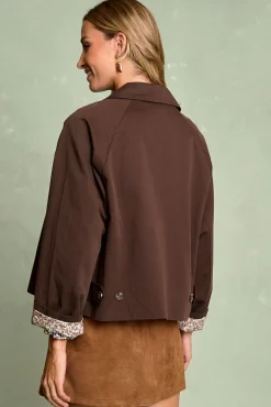 Polín Et Moi Sobretudos-Blusão com gola Lucca Castanho