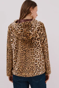 Cortefiel Sobretudos|Casacos-Blusão curto reversível efeito pelo Castanho