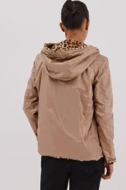 Cortefiel Sobretudos|Casacos-Blusão curto reversível efeito pelo Tostado