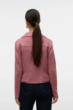 Vero Moda Sobretudos-Blusão de camurça com tachas Roxo