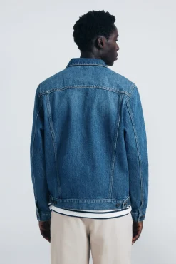 Springfield Casacos-Blusão denim básico azul