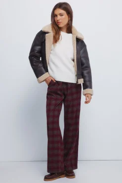 Springfield Sobretudos|Casacos-Blusão dupla face com gola de pele castanho