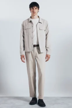 Springfield Casacos-Blusão efeito camurça cru