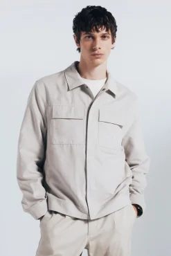 Springfield Casacos-Blusão efeito camurça cru