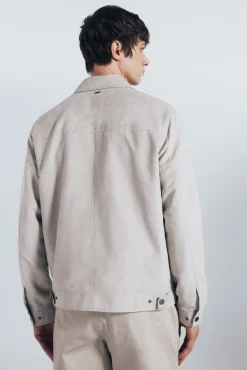 Springfield Casacos-Blusão efeito camurça cru