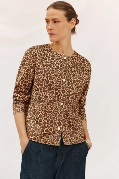 Cortefiel Sobretudos-Blusão efeito pele Multicolorido